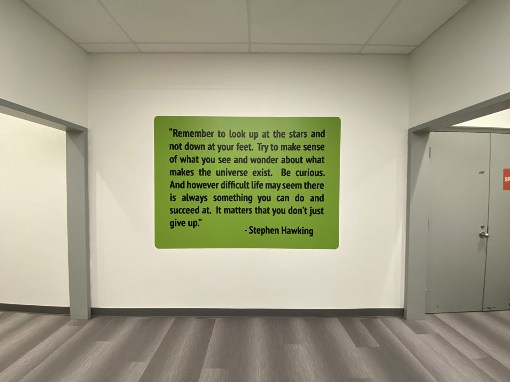 science handpainted quote