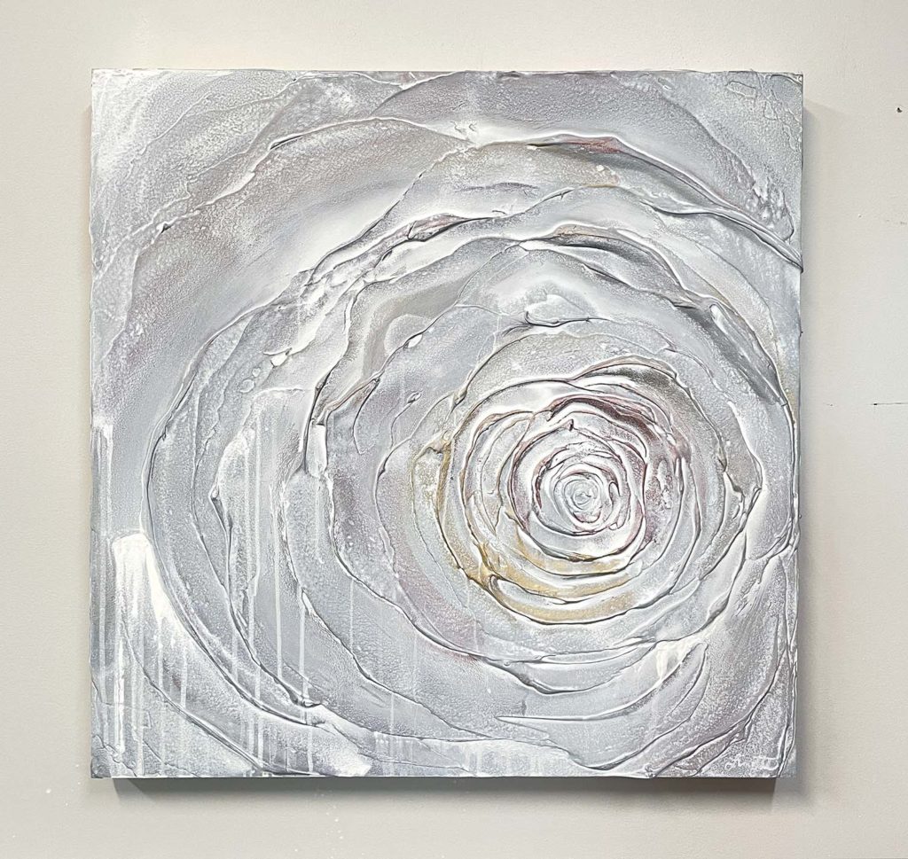 Sorrow Not abstract rose painting