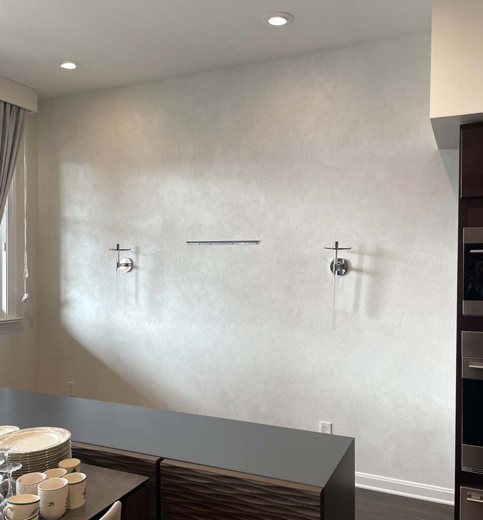 Sparkle granite faux finish off white texture