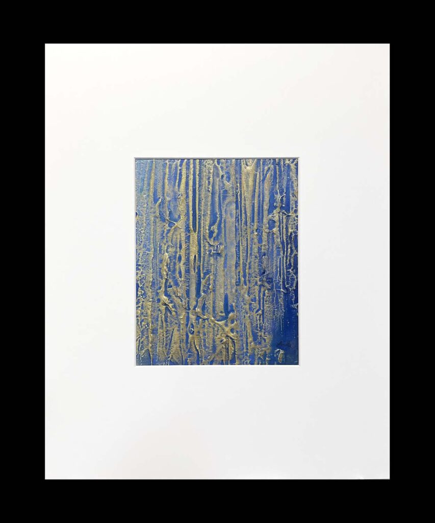 Splash original blue gold art