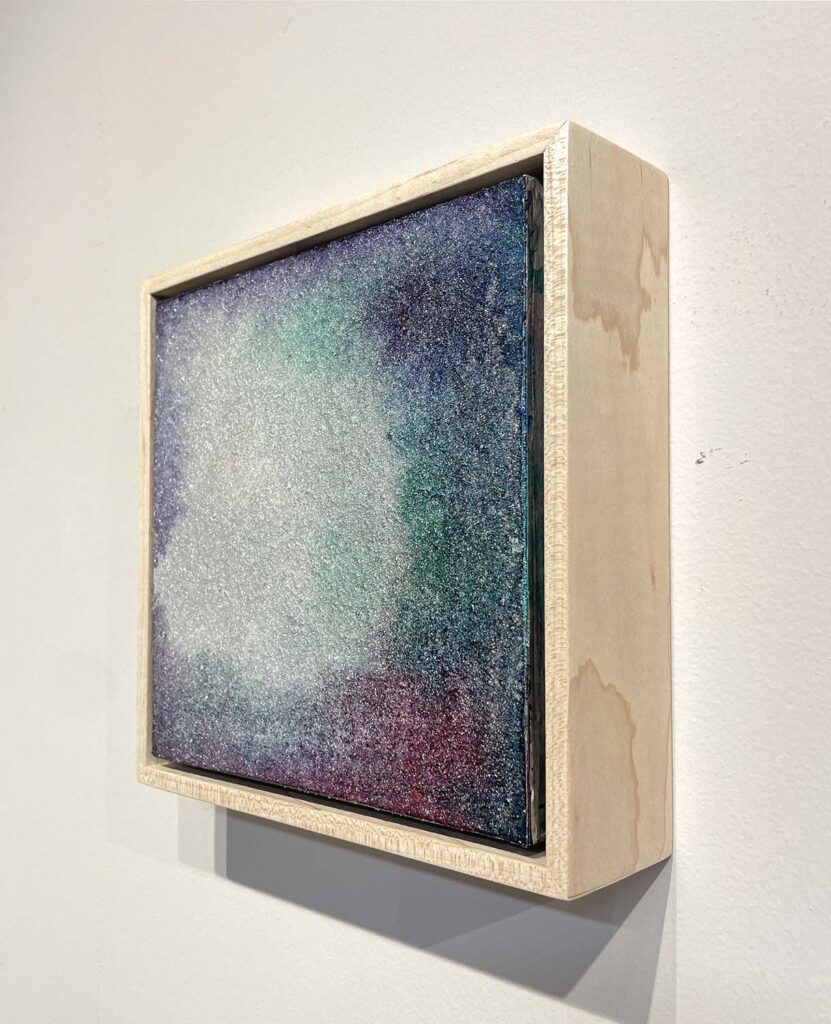 Temporary No. 4 abstract landscape glass bead painting