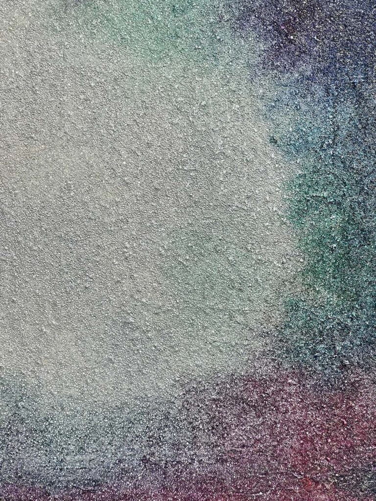 Temporary No. 4 abstract landscape glass bead painting