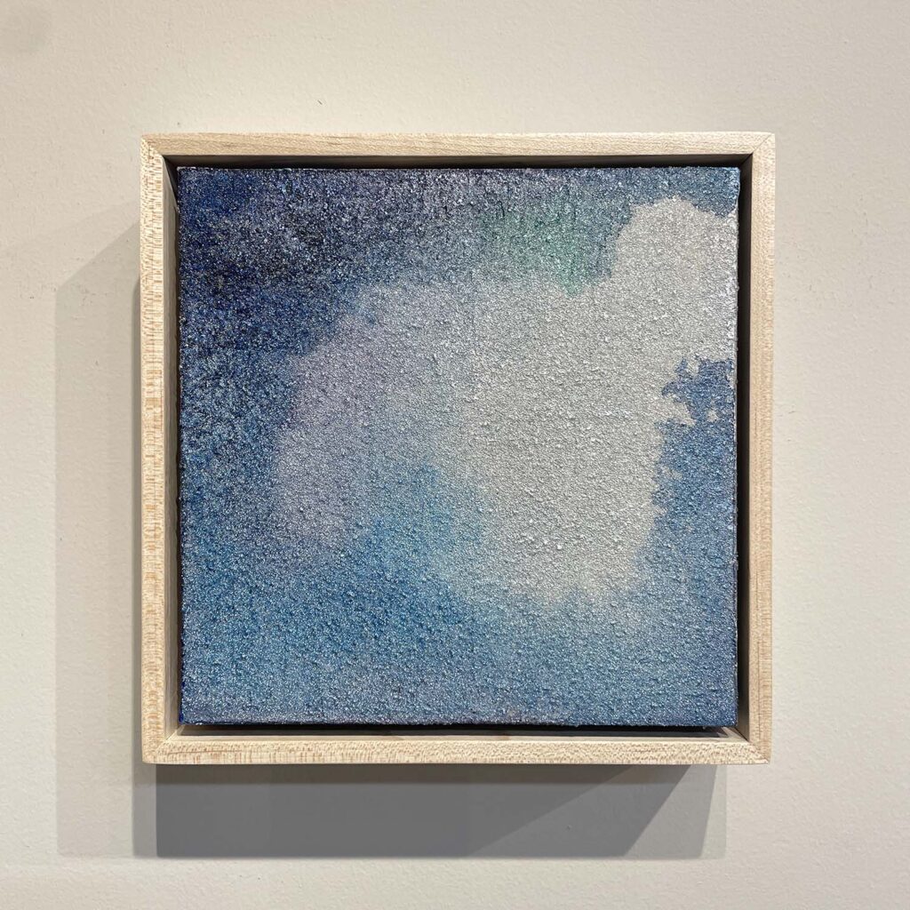 Temporary No. 3 abstract landscape glass bead painting