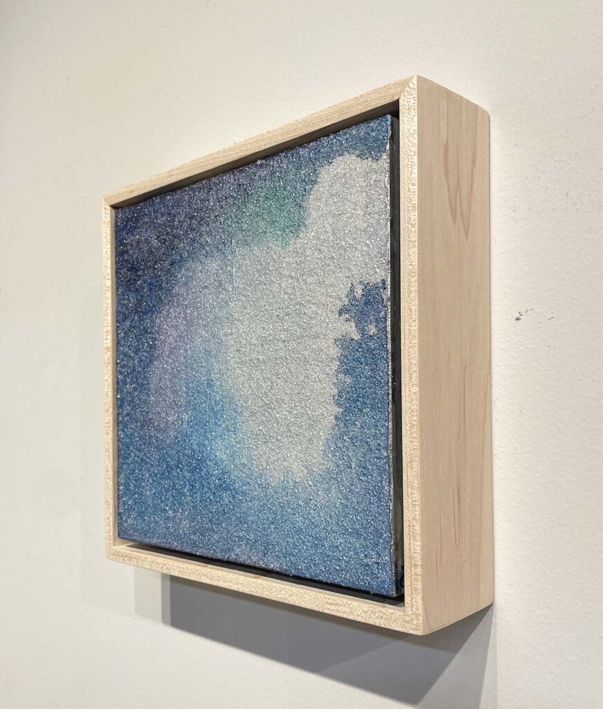 Temporary No. 3 abstract landscape glass bead painting