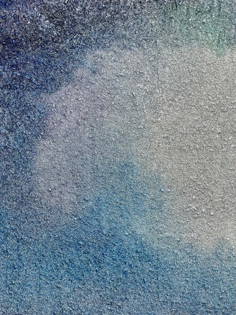 Temporary No. 3 abstract landscape glass bead painting