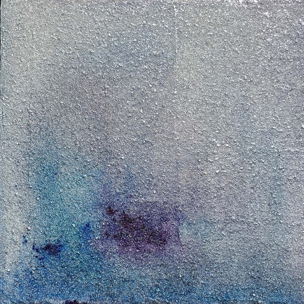 Temporary No. 2 abstract landscape glass bead painting