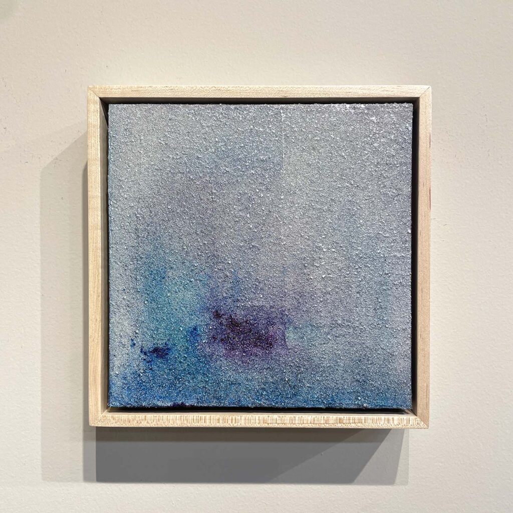 Temporary No. 2 abstract landscape glass bead painting