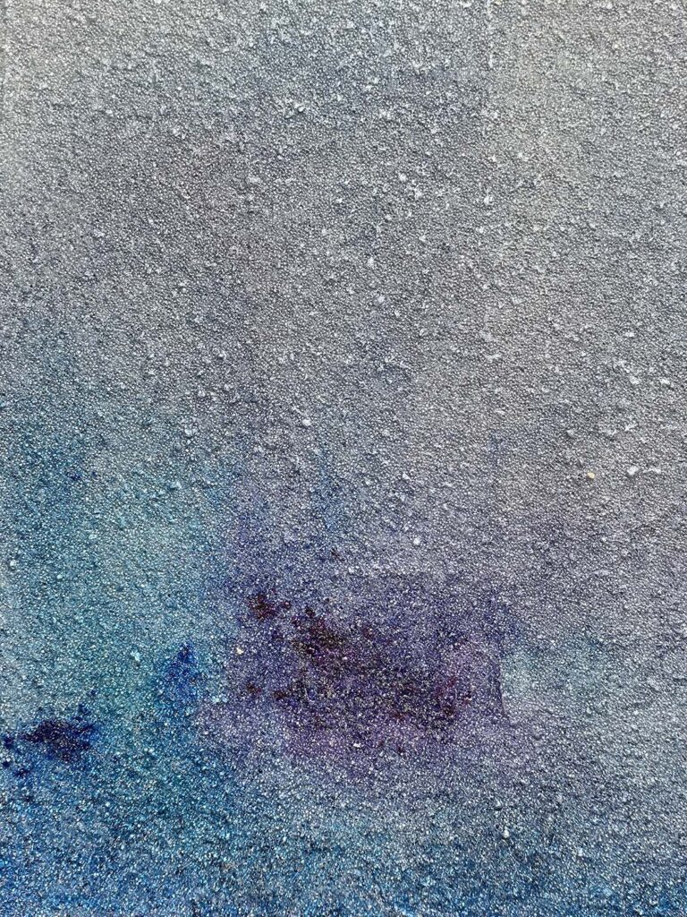 Temporary No. 2 abstract landscape glass bead painting