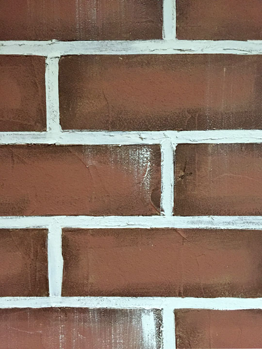 Faux Textured Brick Wall