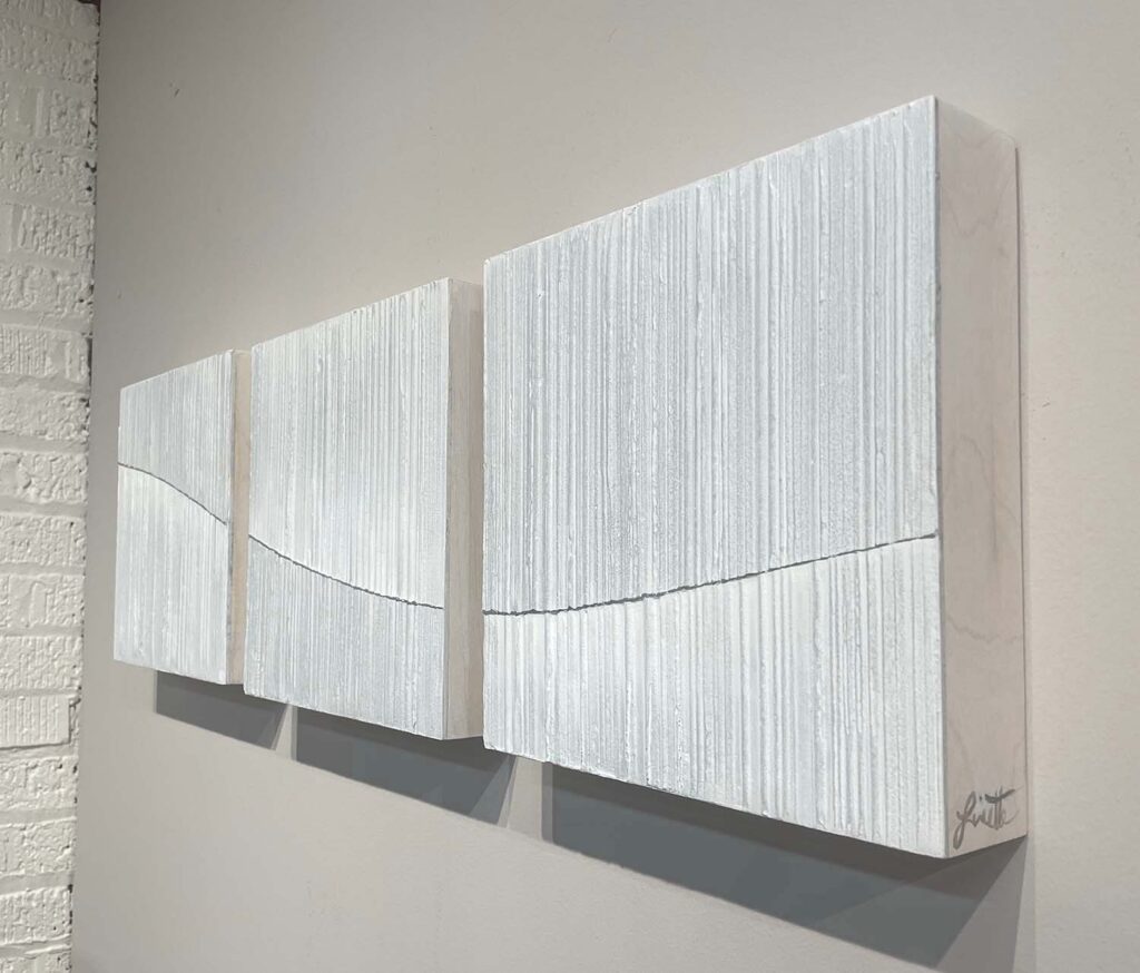 The Ups and Downs original triptych art piece