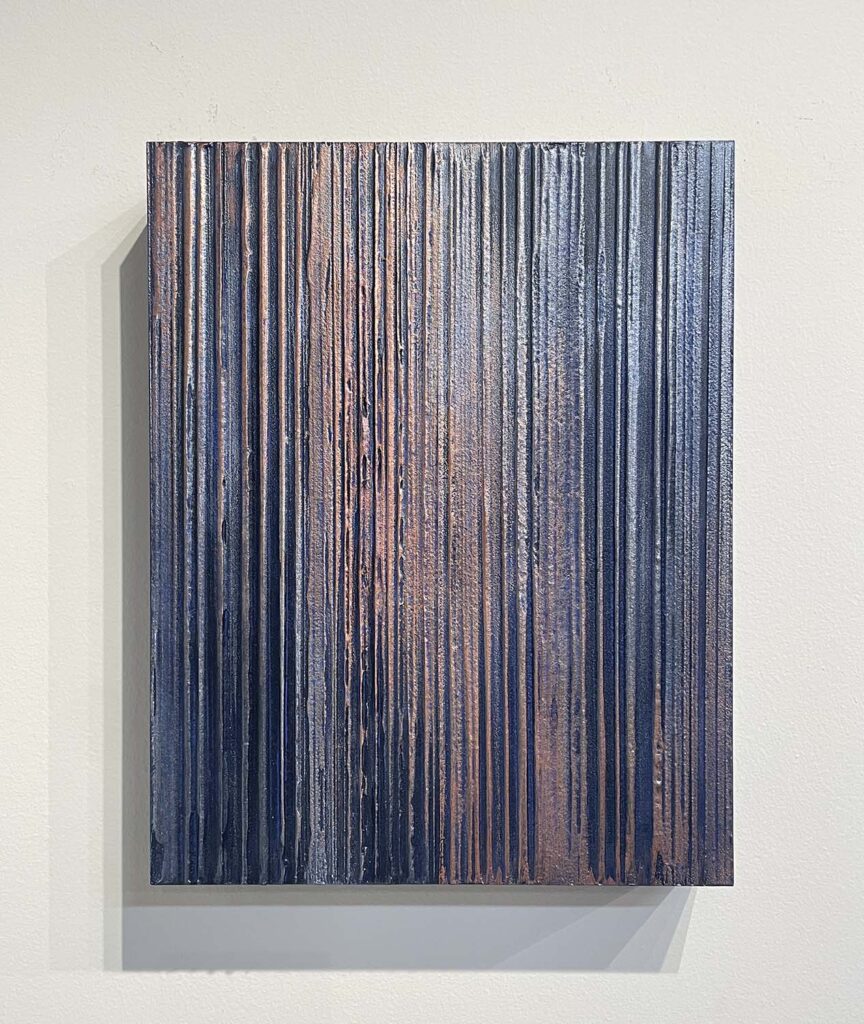 Timid original modern art blue copper