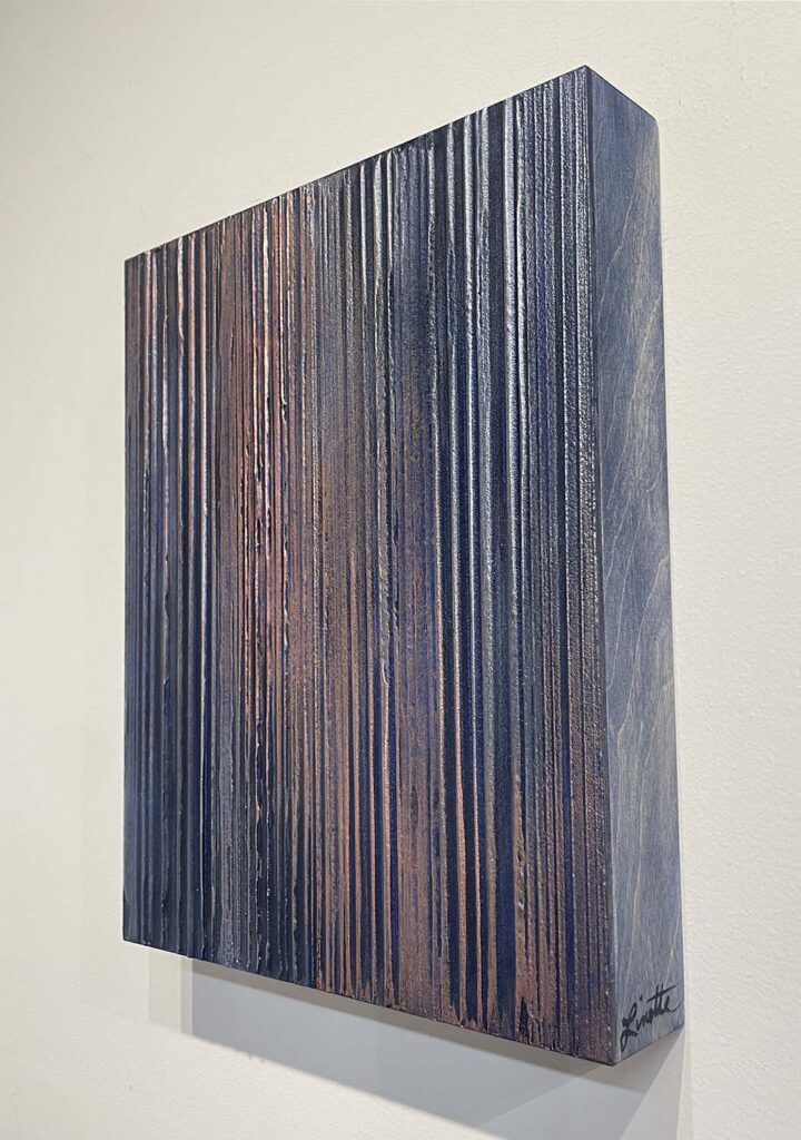 Timid original modern art blue copper