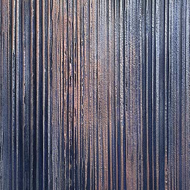 Timid original modern art blue copper