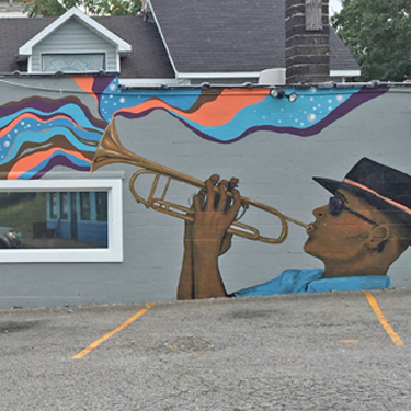 Musical Trumpet Mural