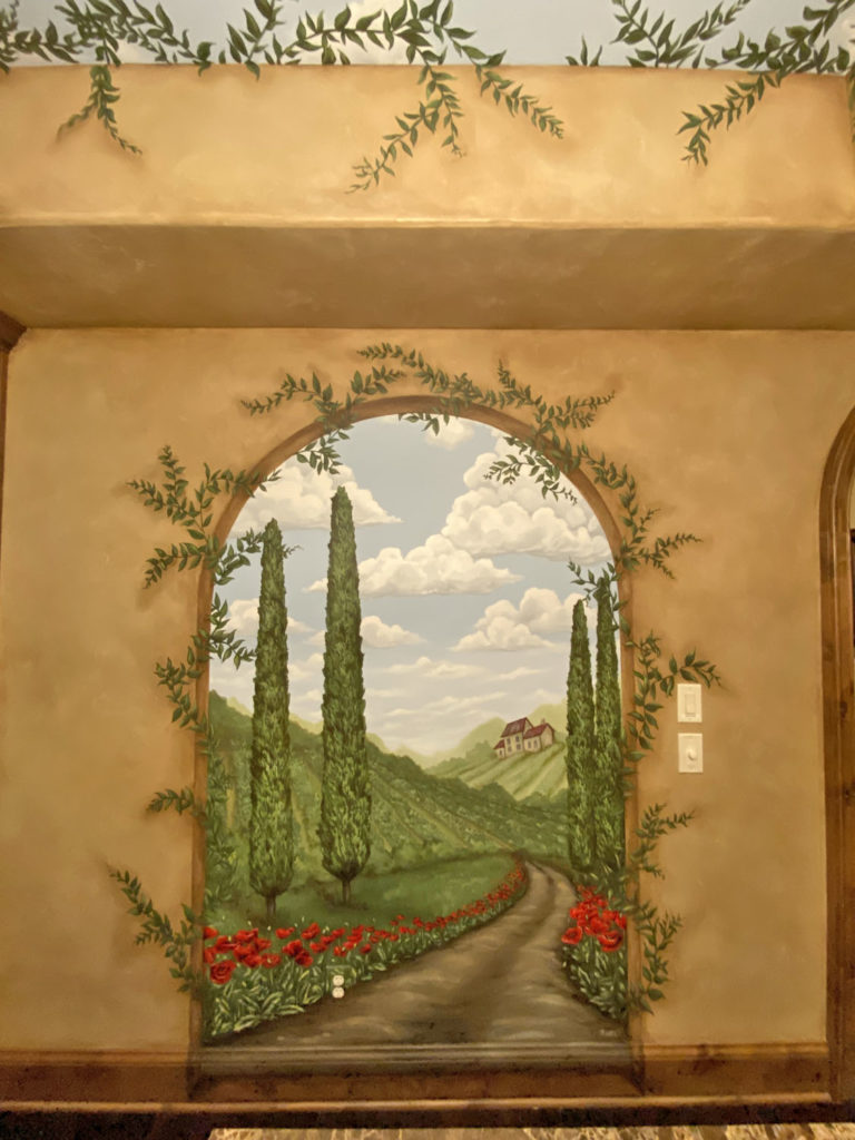 Tuscan Wine Cellar Mural