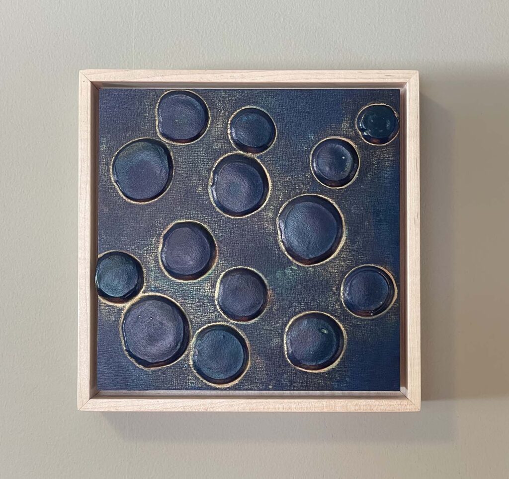 Unsurety No. 1 abstract polka dot plaster painting