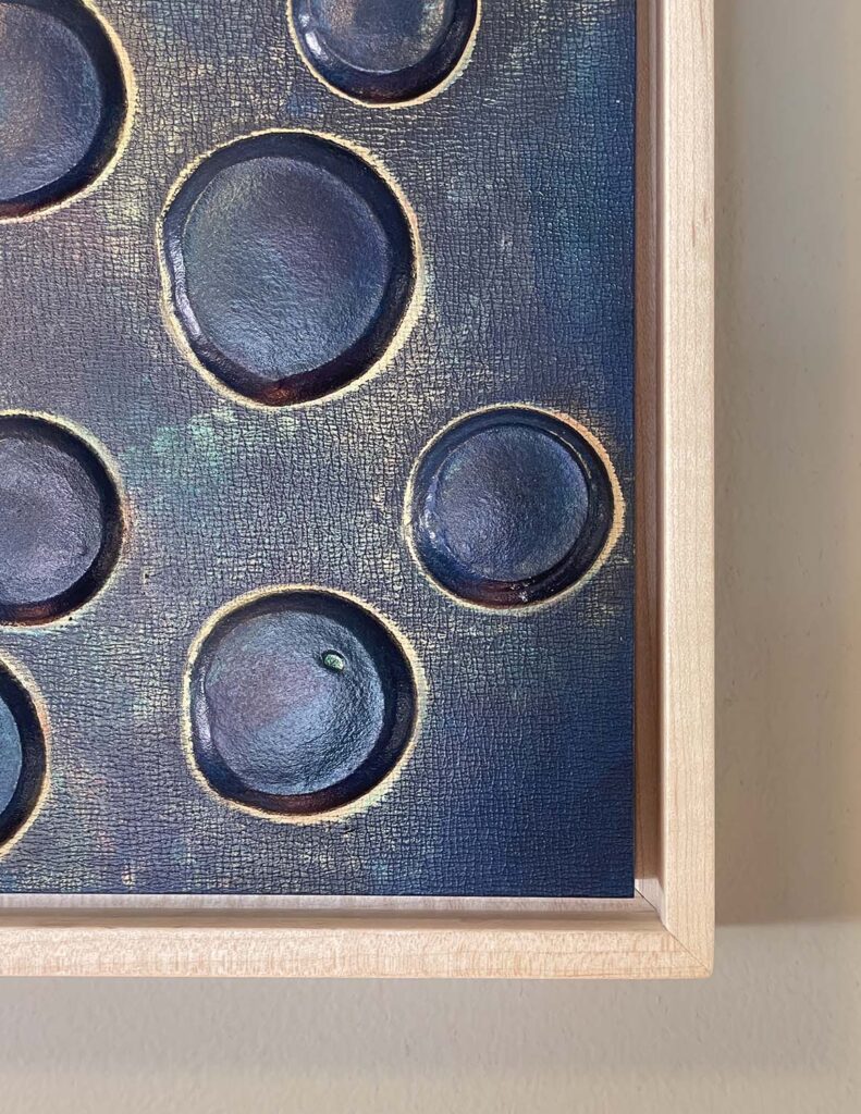 Unsurety No. 1 abstract polka dot plaster painting