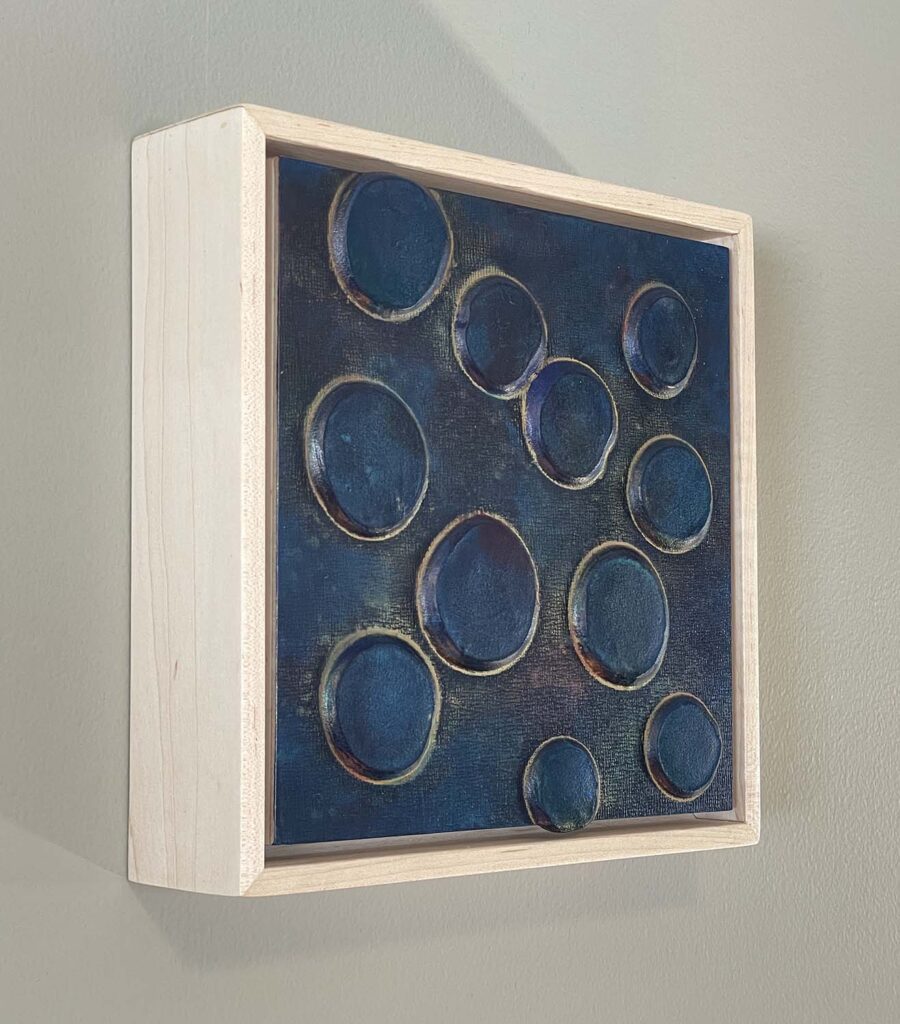 Unsurety No. 3 abstract polka dot plaster painting