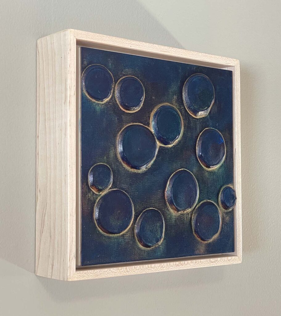 Unsurety No. 2 abstract polka dot plaster painting