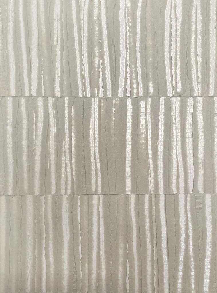 wavy woven metallic plaster faux finish