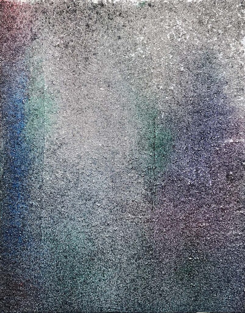 What Are You Waiting For? matted glass bead painting jewel tones