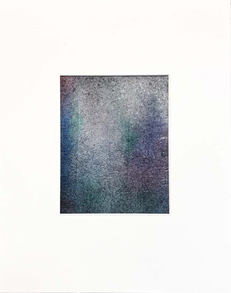 What Are You Waiting For? matted glass bead painting jewel tones