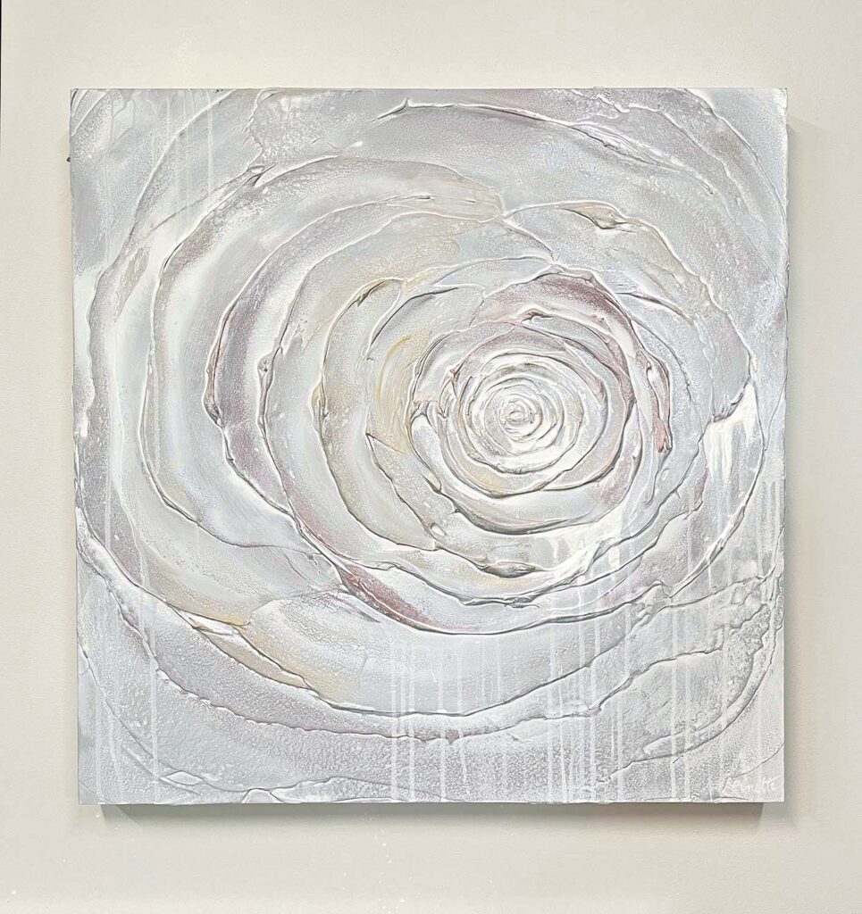 What Do I Want? abstract rose painting