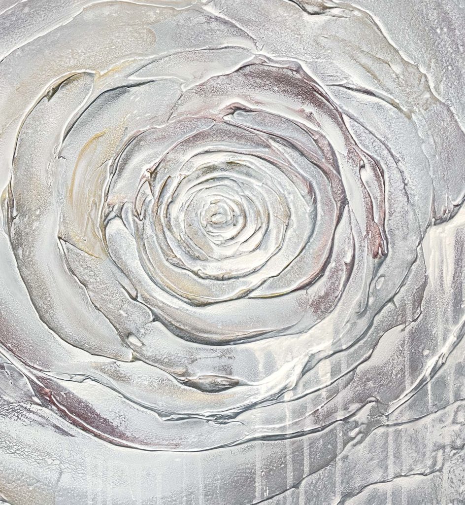 What Do I Want? abstract rose painting