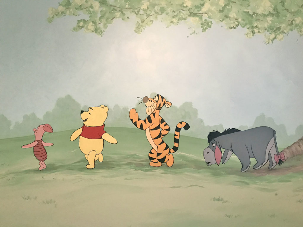 Winnie the Pooh Character Mural