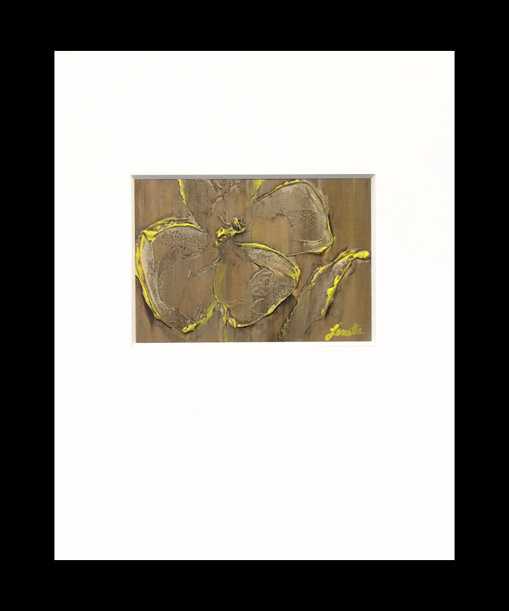 Yellow and Yummy matted painting